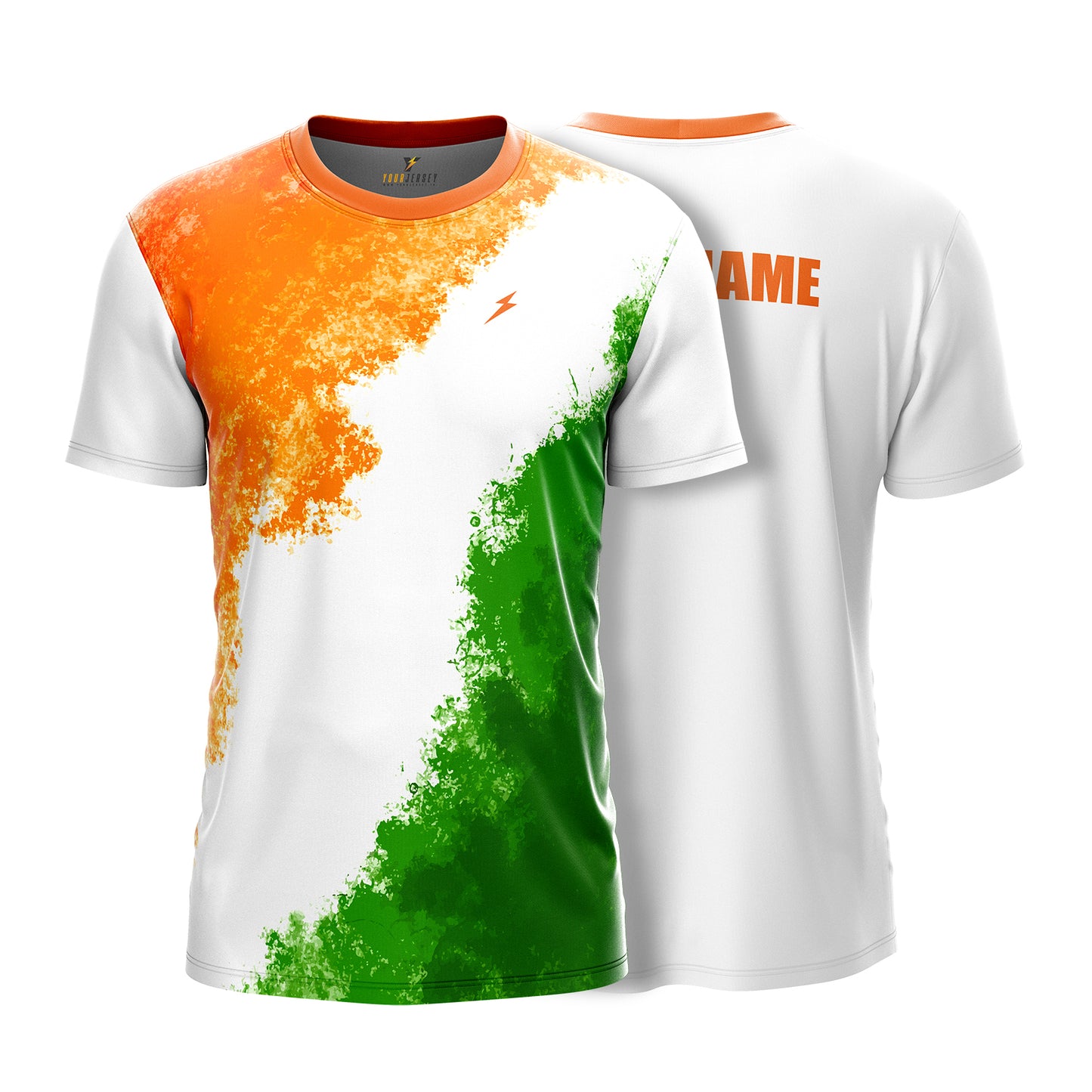 Custom Name Printed Multi Sports Jersey for School & Sports Events - Paint Burst F8