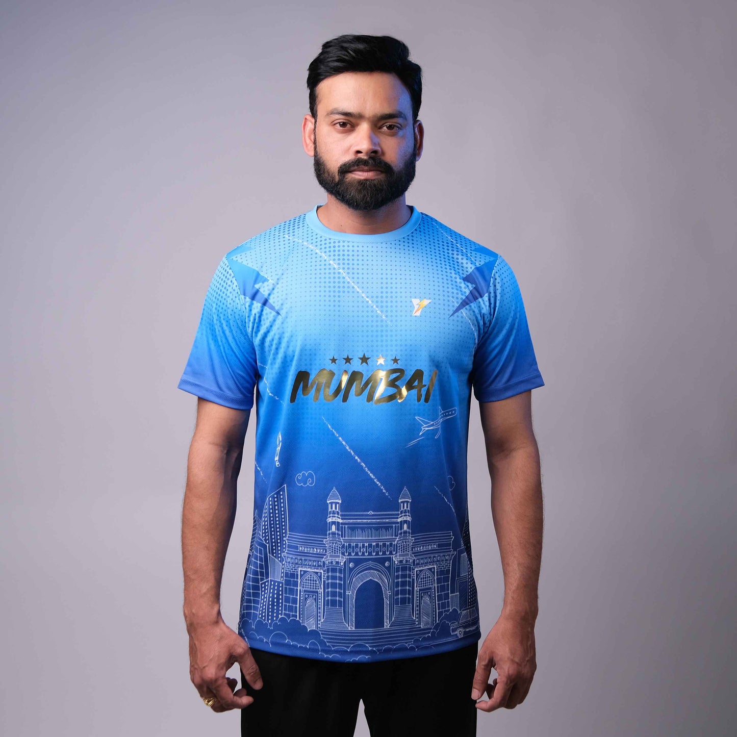New IPL Mumbai MI Gold Cricket Jersey
