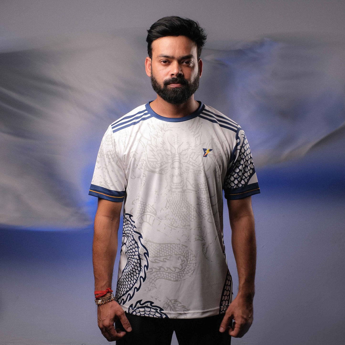 Real Madrid White Dragon Football Jersey (Special Edition)