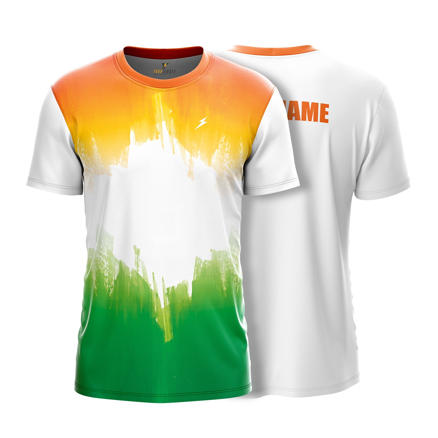 Custom Name Printed Multi Sports Jersey for School & Sports Events - Abstract Flow 7