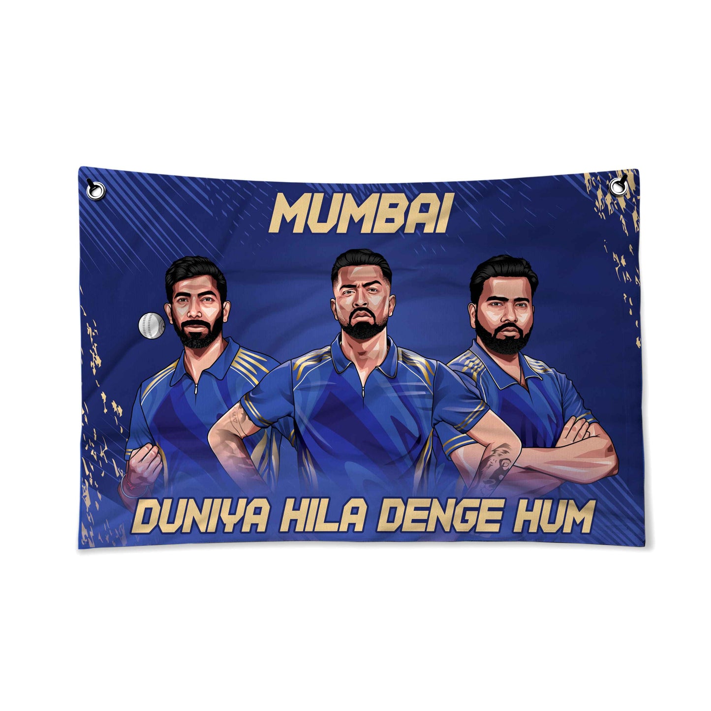 Mumbai Champions Canvas Flag