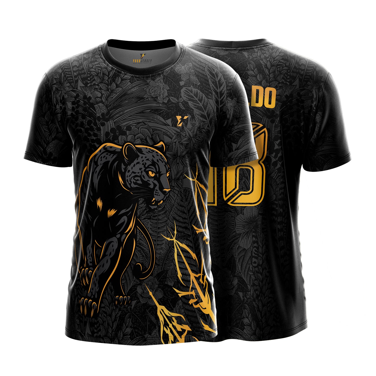 Black Panther Concept Jersey | Custom Name & Number | Sizes 2Y to 4XL