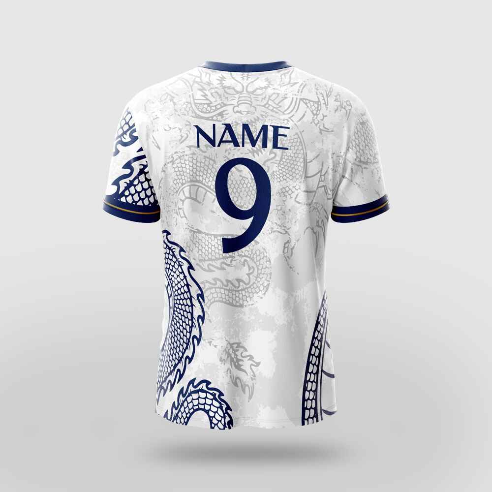 Real Madrid White Dragon Football Jersey (Special Edition)