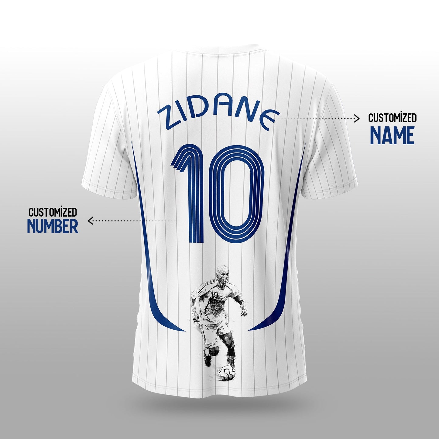 Zidan Headbutt Sketch Edition Jersey – World Cup 2006 Tribute. your jersey