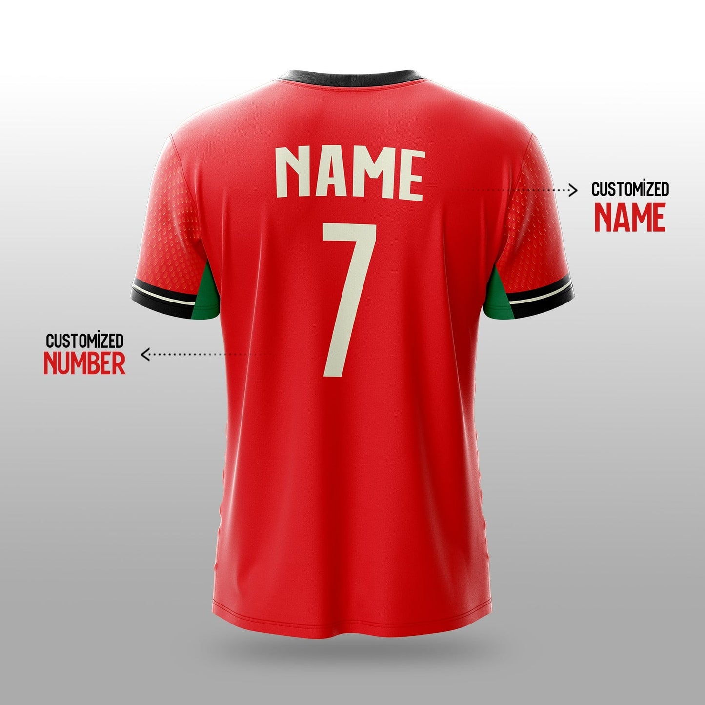 Portugal Football Team Home Jersey 2025 (Country Jersey) yourjerseyj