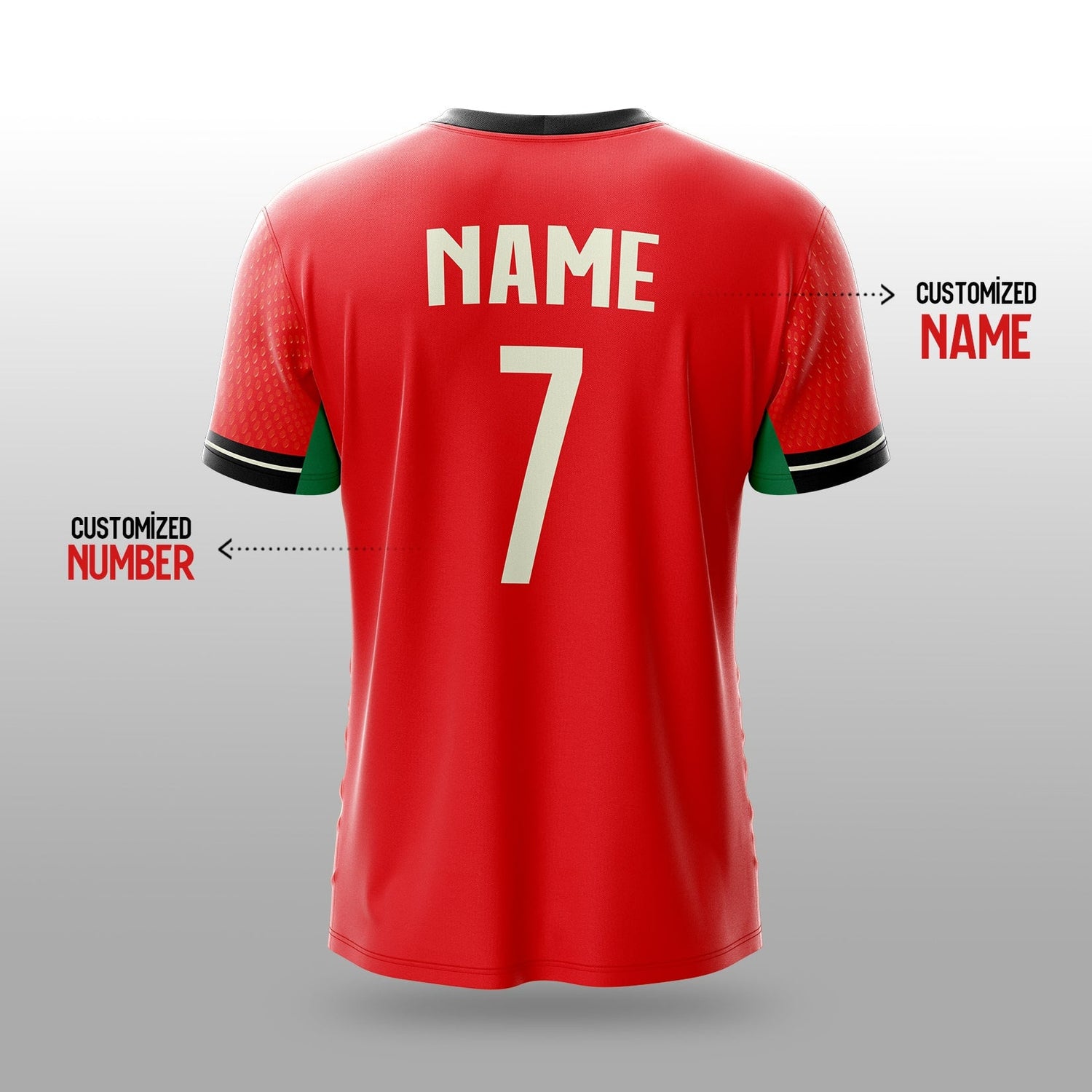 Portugal Football Team Home Jersey 2025 (Country Jersey) yourjerseyj