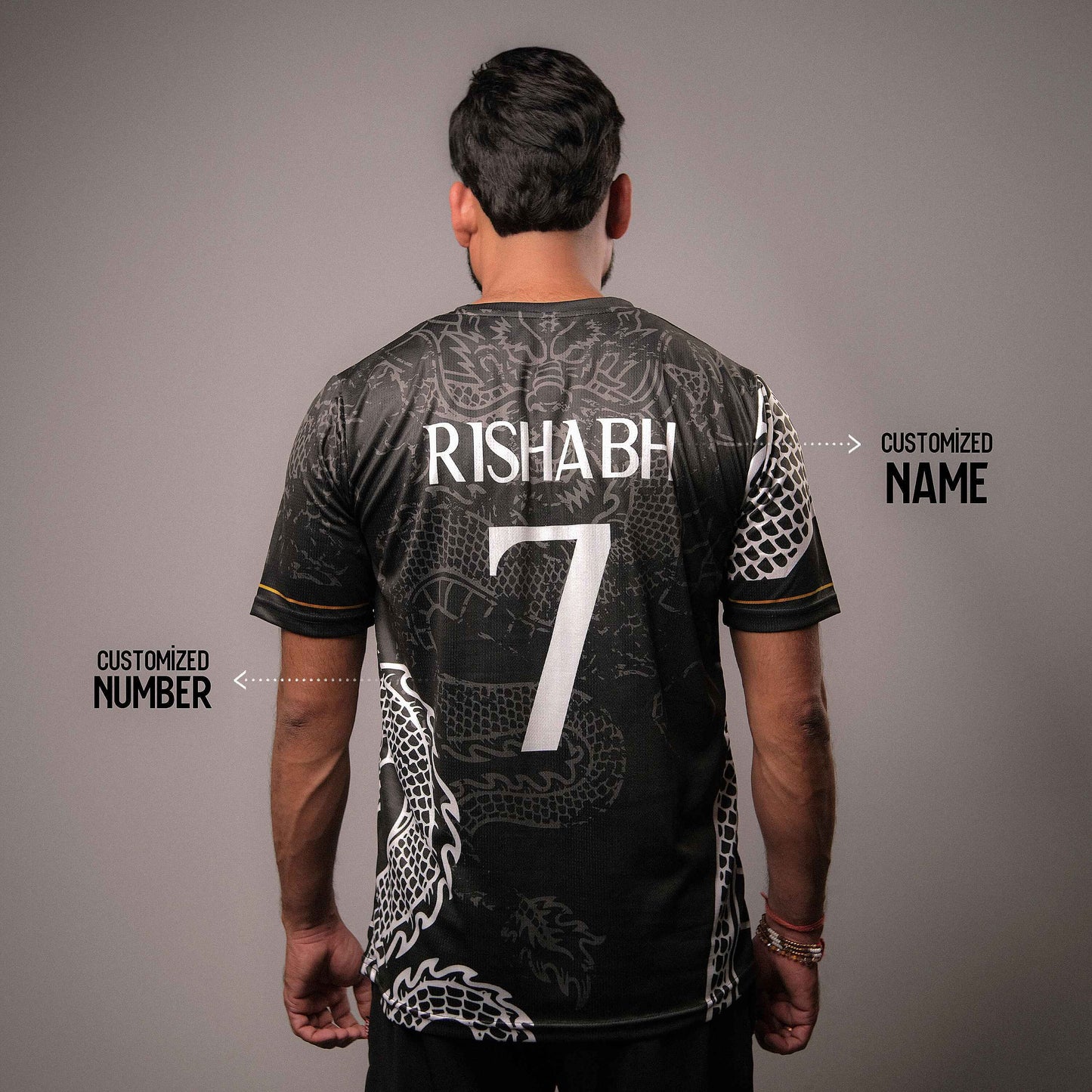 Real Madrid Black Dragon Football Jersey (Special Edition)