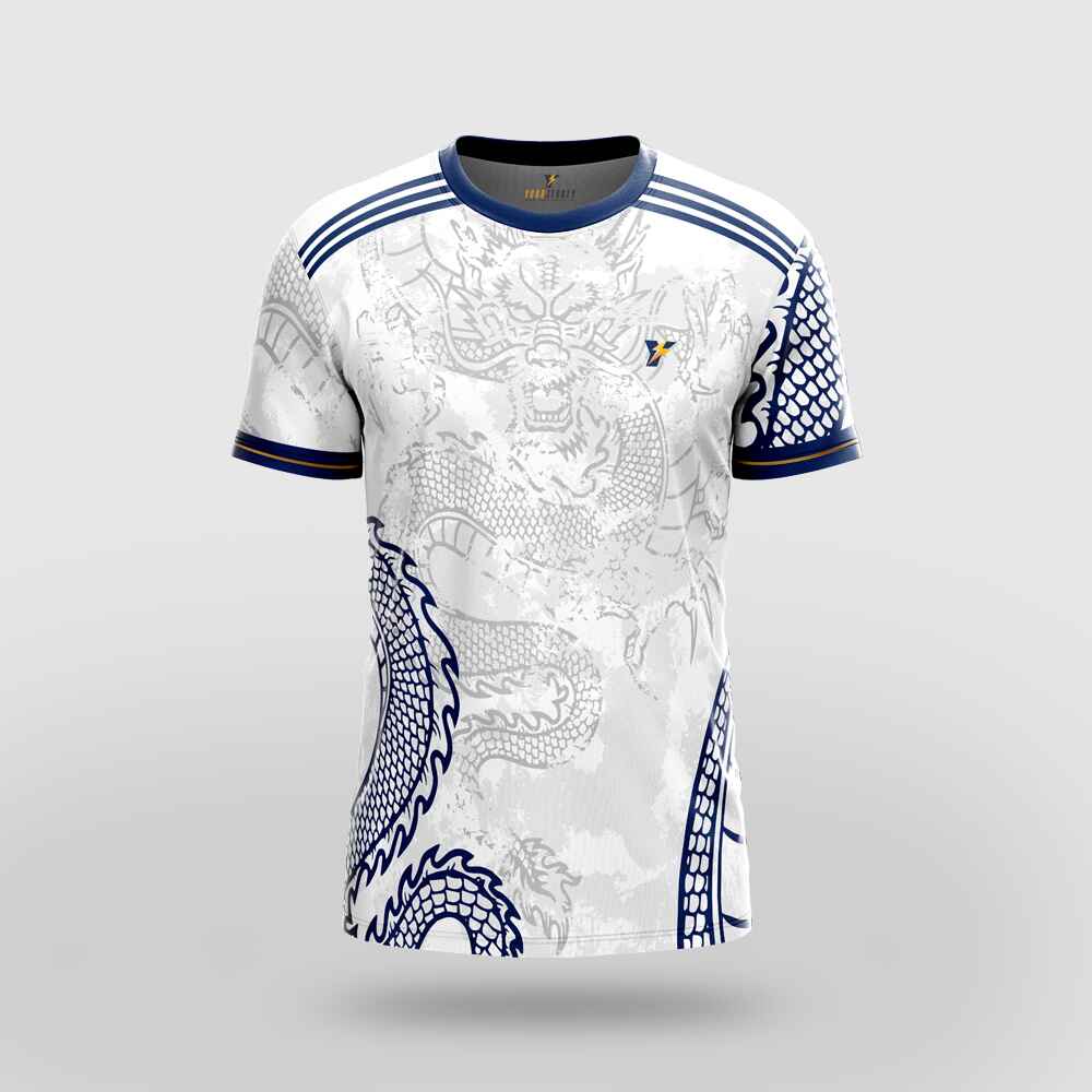 Real Madrid White Dragon Football Jersey (Special Edition)