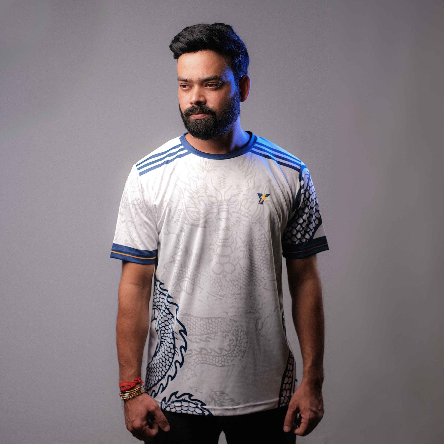 Real Madrid White Dragon Football Jersey (Special Edition)
