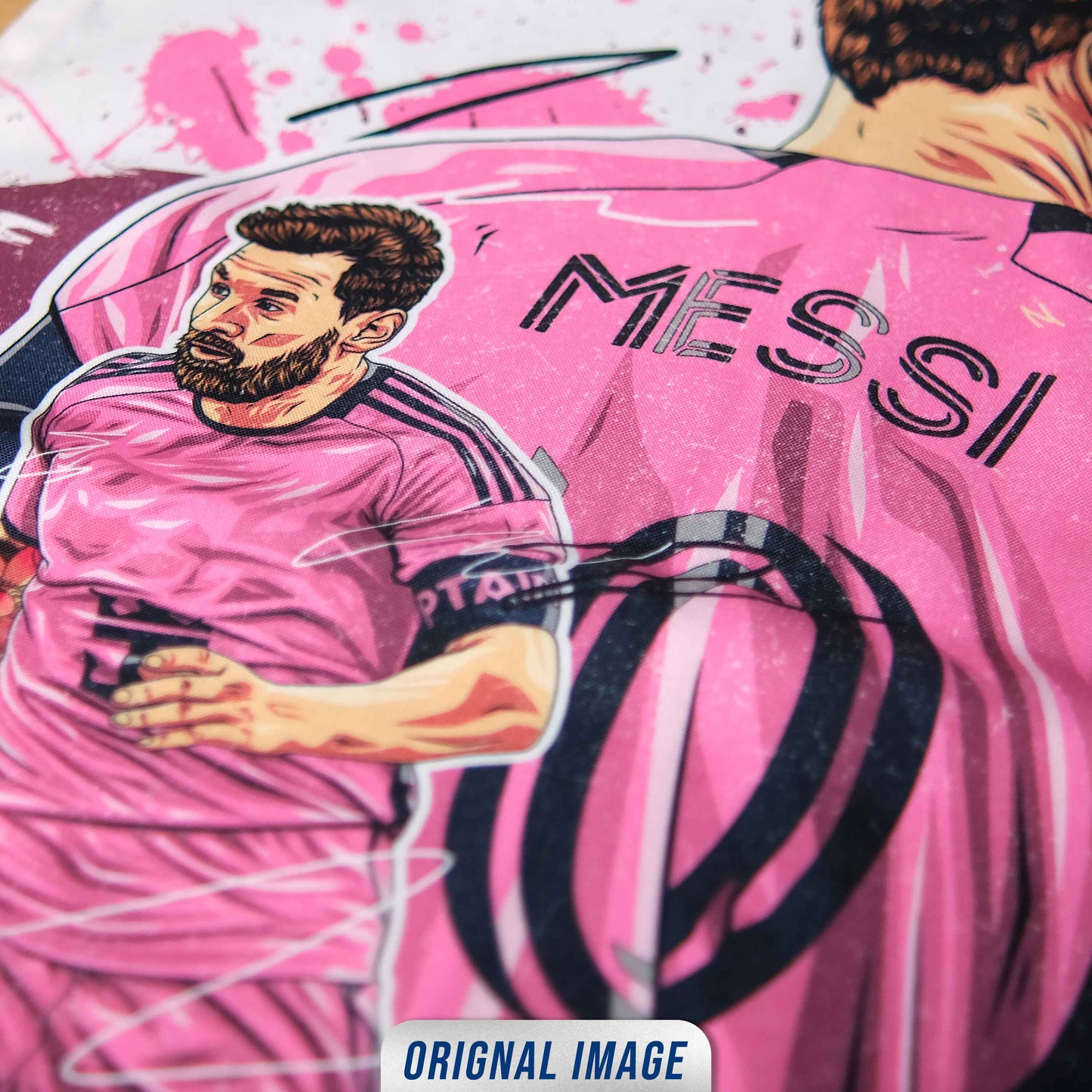 Leo Messi Inter Miamii Canvas Flag