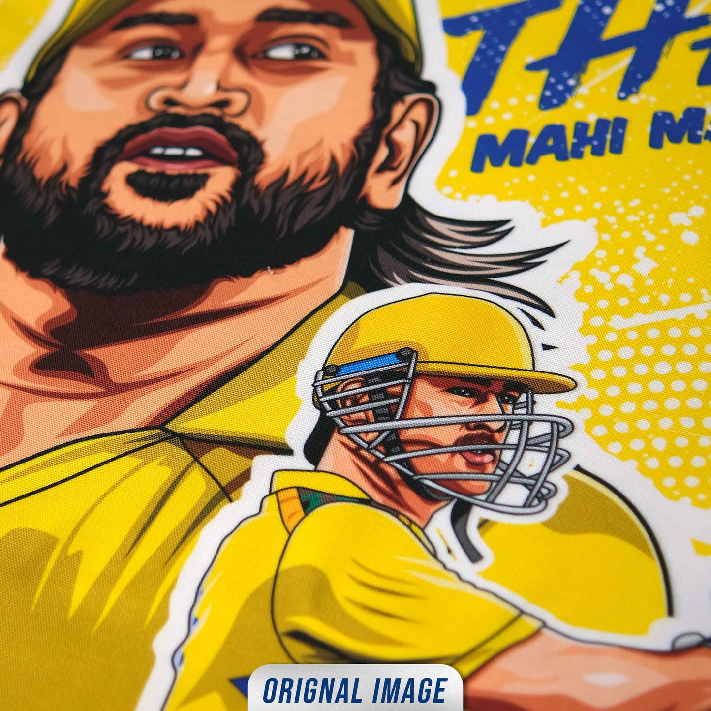 Thala Dhoni CSK Canvas Flag