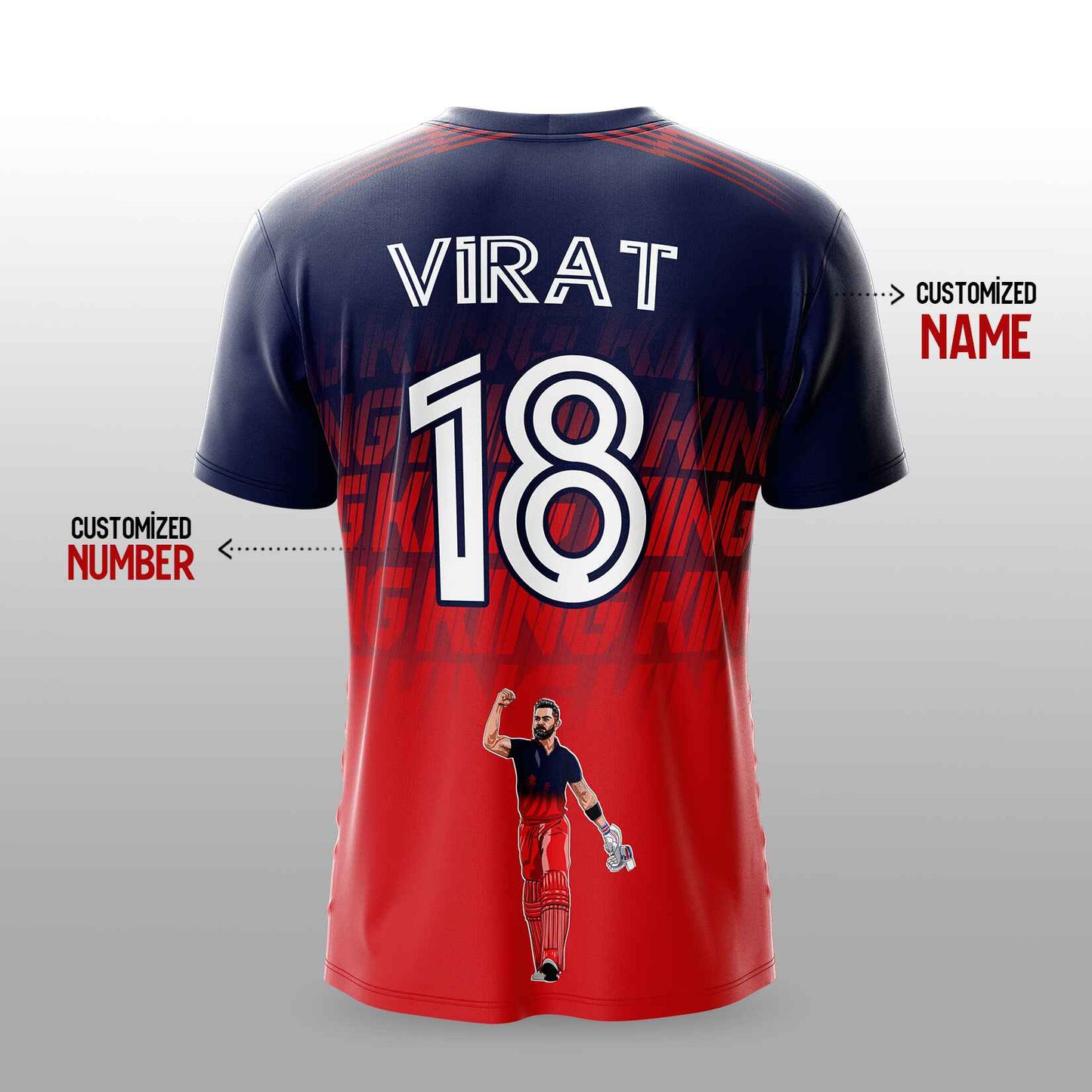 King Kohli IPL GOAT Jersey – Bangalore Team Jersey
