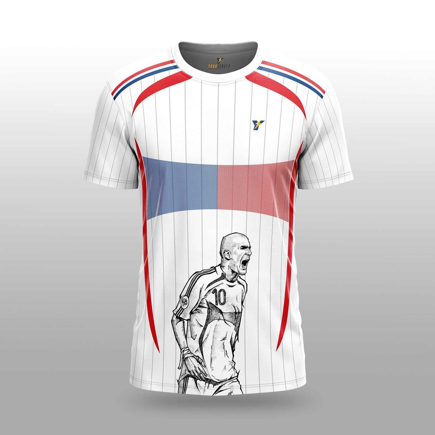 Zidan Headbutt Sketch Edition Jersey – World Cup 2006 Tribute. your jersey