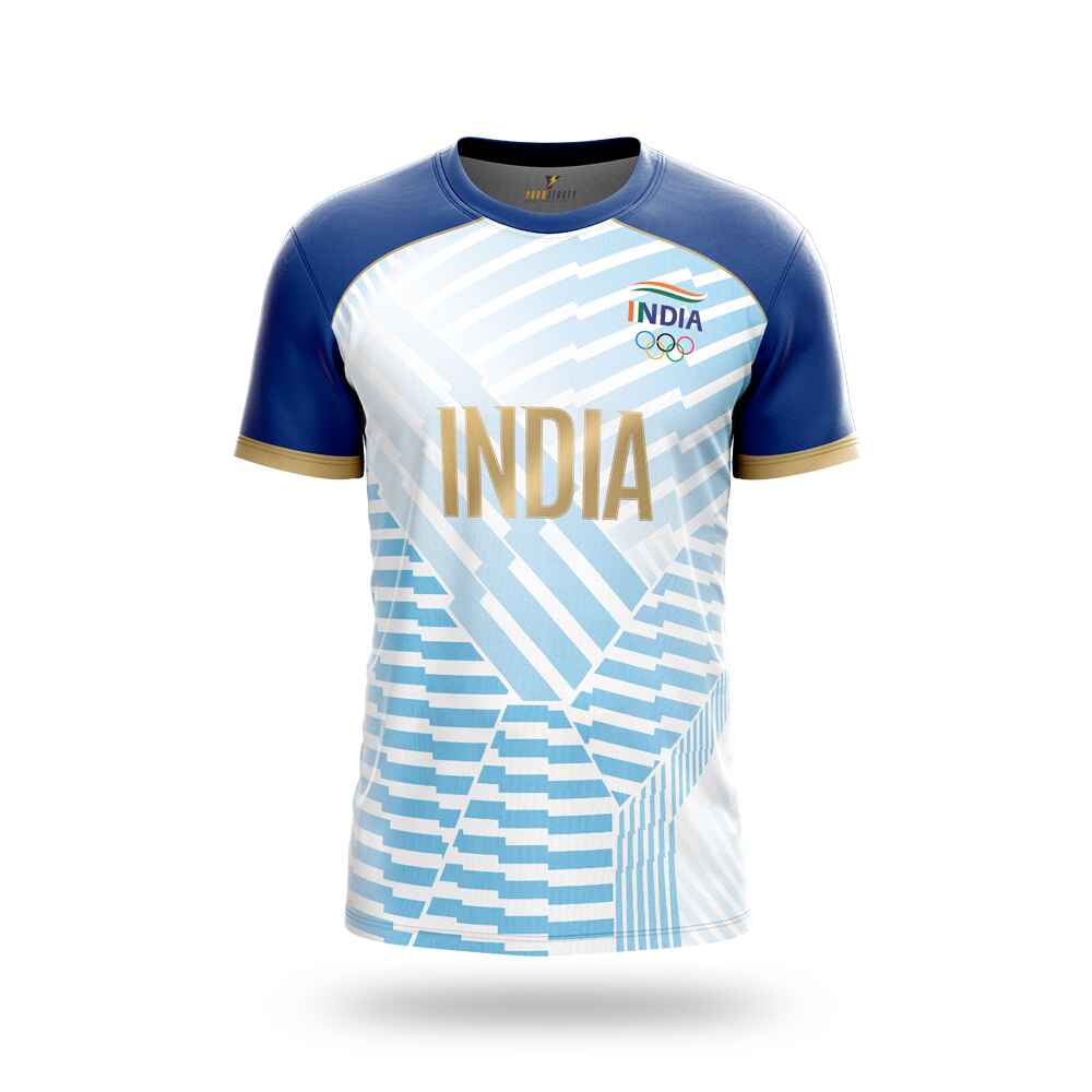 Indian Olympic White 2024 Jersey yourjerseyj