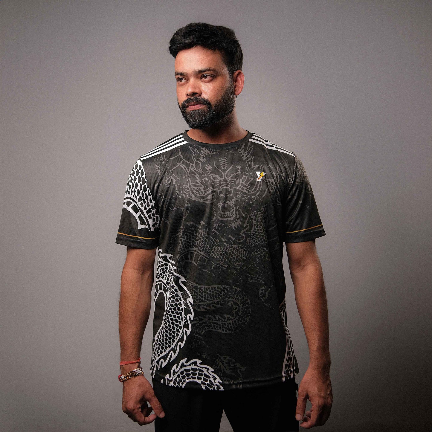 Real Madrid Black Dragon Football Jersey (Special Edition)