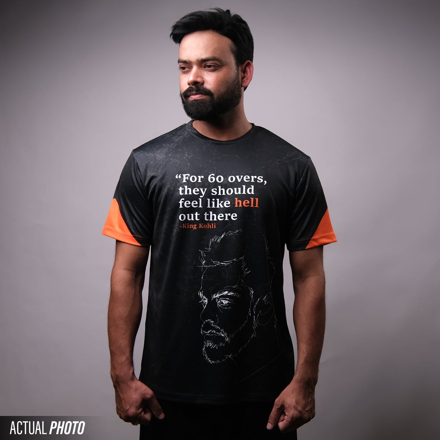 King Kohli Tribute Jersey - Cricket T-Shirt – "Feel Like Hell" Motivational Sports Tee your jersey
