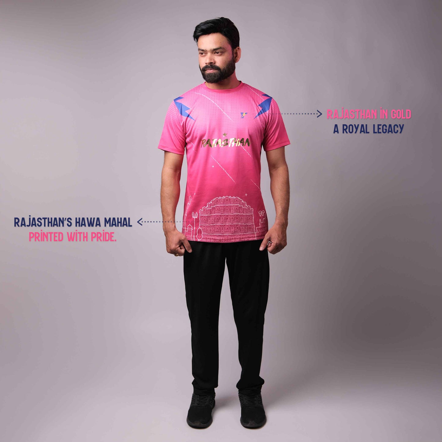 New IPL Rajasthan RR Gold Cricket Jersey your jersey