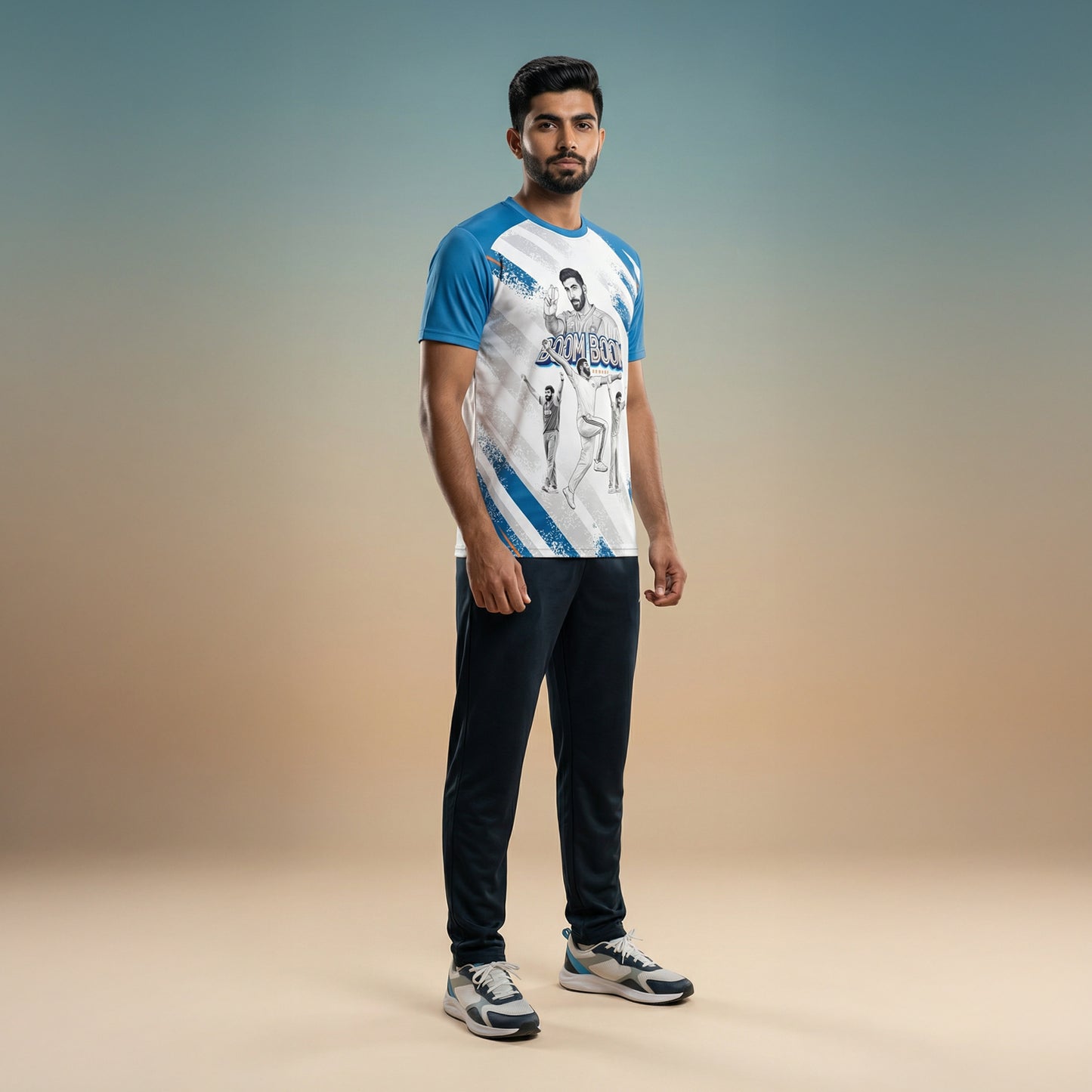 BOOM BOOM Bumrah 93 India T20 Cricket Jersey 2026 – Player Edition Sports Jersey | Custom Name & Number Personalized Cricket T-Shirt for Kids, Men & Women | Breathable Sportswear 2Y–4XL