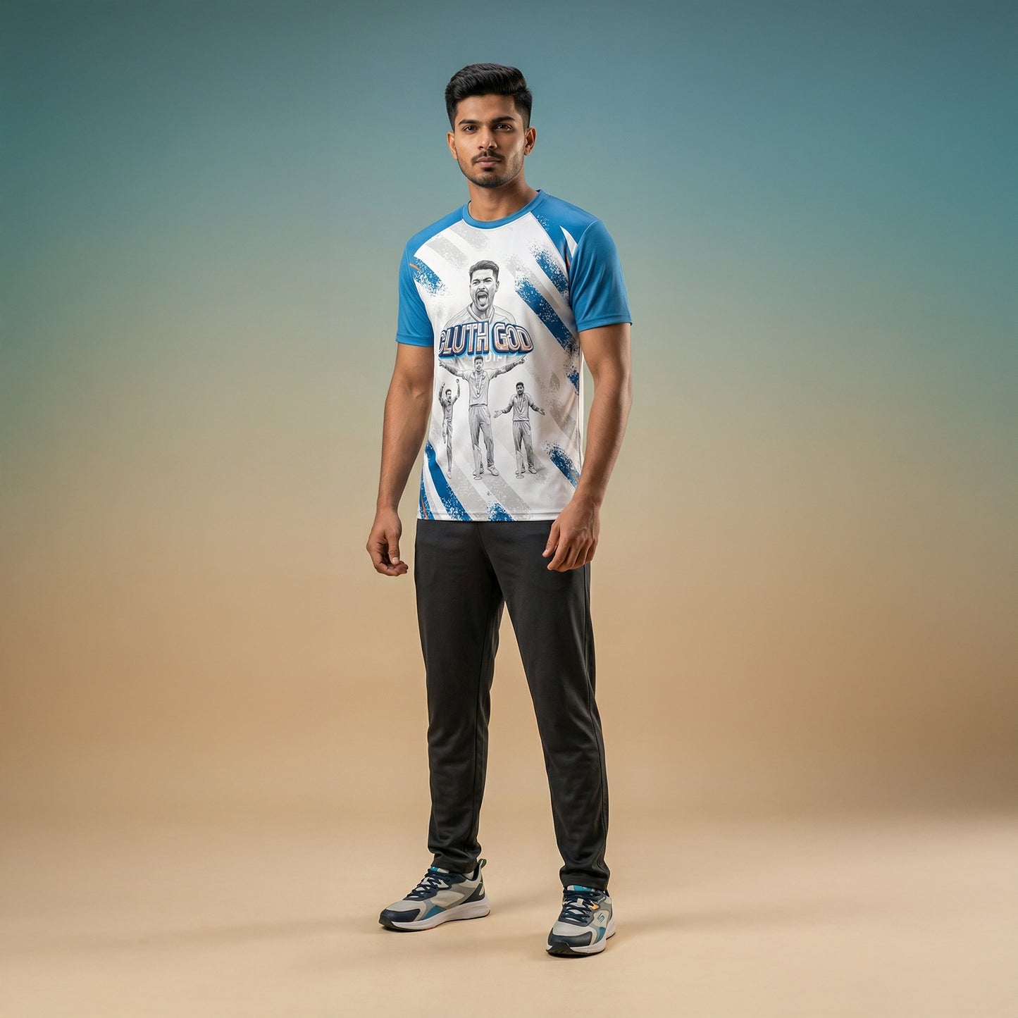 CLUTCH GOD Hardik 33 India T20 Cricket Jersey 2026 – Player Edition Sports Jersey | Custom Name & Number Personalized Cricket T-Shirt for Kids, Men & Women | Breathable Sportswear 2Y–4XL
