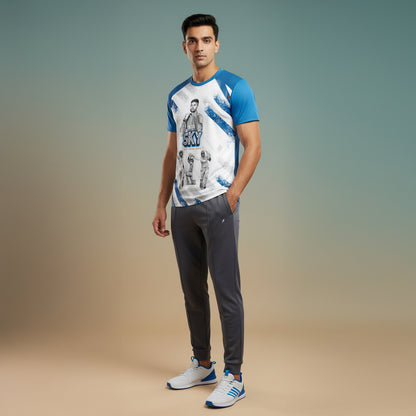 SKY Surya Kumar 63 India T20 Cricket Jersey 2026 – Player Edition Sports Jersey | Custom Name & Number Personalized Cricket T-Shirt for Kids, Men & Women | Breathable Blue Indian Sportswear 2Y–4XL