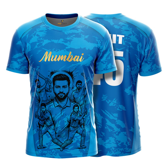 Mumbai Cricket Jersey Gold Edition 2026 with Custom Name & Number | Personalized Mumbai Sports Jersey for Men, Women & Kids | Cricket T-Shirt Sizes 2Y–4XL