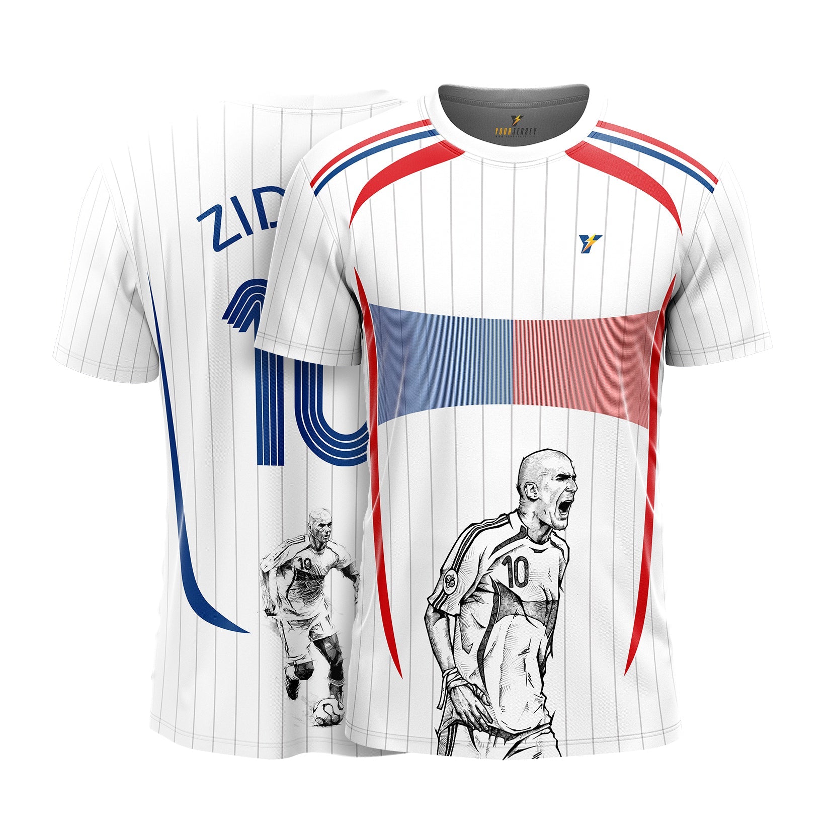 Zidan Headbutt Sketch Edition Jersey – World Cup 2006 Tribute. your jersey