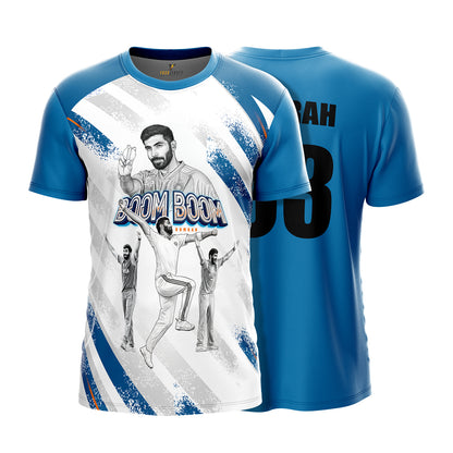 BOOM BOOM Bumrah 93 India T20 Cricket Jersey 2026 – Player Edition Sports Jersey | Custom Name & Number Personalized Cricket T-Shirt for Kids, Men & Women | Breathable Sportswear 2Y–4XL