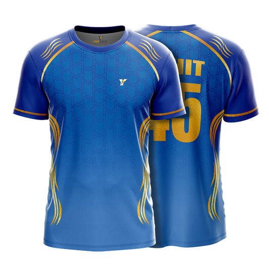 IPL Mumbai IPL Cricket Jersey 2026 | Custom Name & Number | Personalized IPL Style Cricket Jersey for Kids, Men, & Women | AiroFab Breathable Sports T-Shirt| Mumbai Fan Jersey | Sizes 2Y–4XL