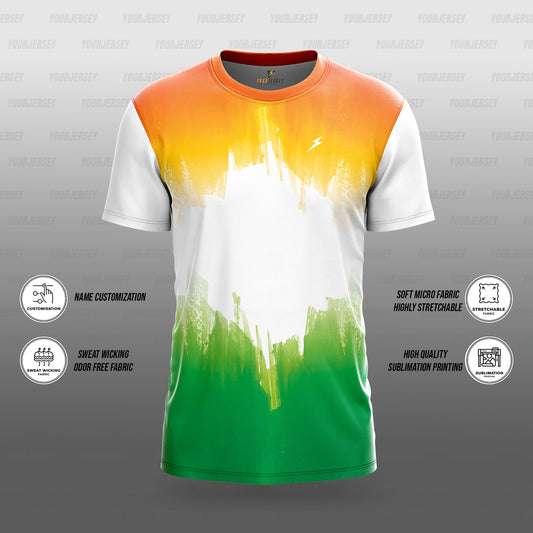 Custom Name Printed Multi Sports Jersey for School & Sports Events - Abstract Flow 7