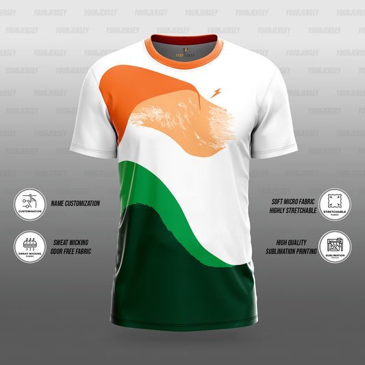 Custom Name Printed Multi Sports Jersey for School & Sports Events - Classic Wave F10