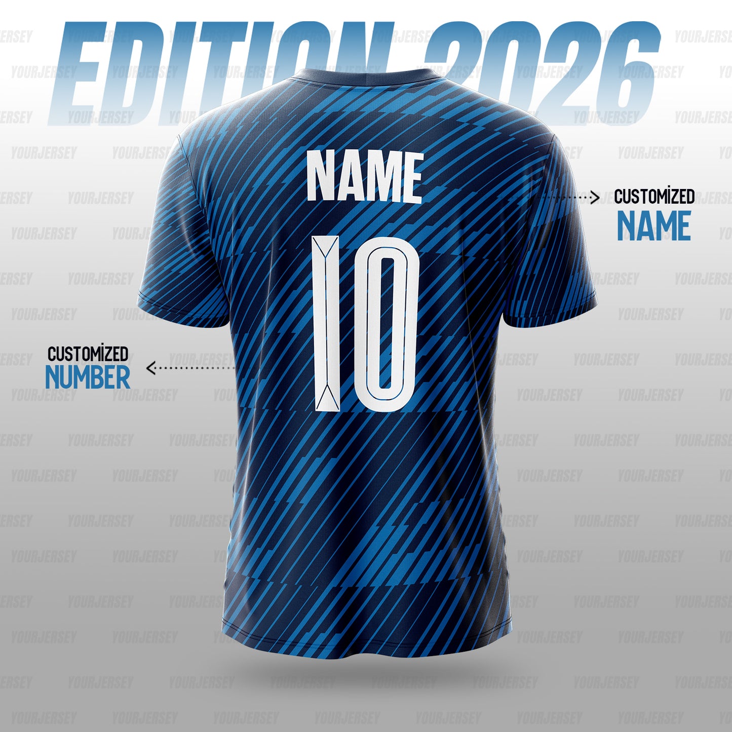 France Home Football Jersey 2026 – Blue Fan Jersey for Men, Women, Boys & Kids with Custom Name and Number