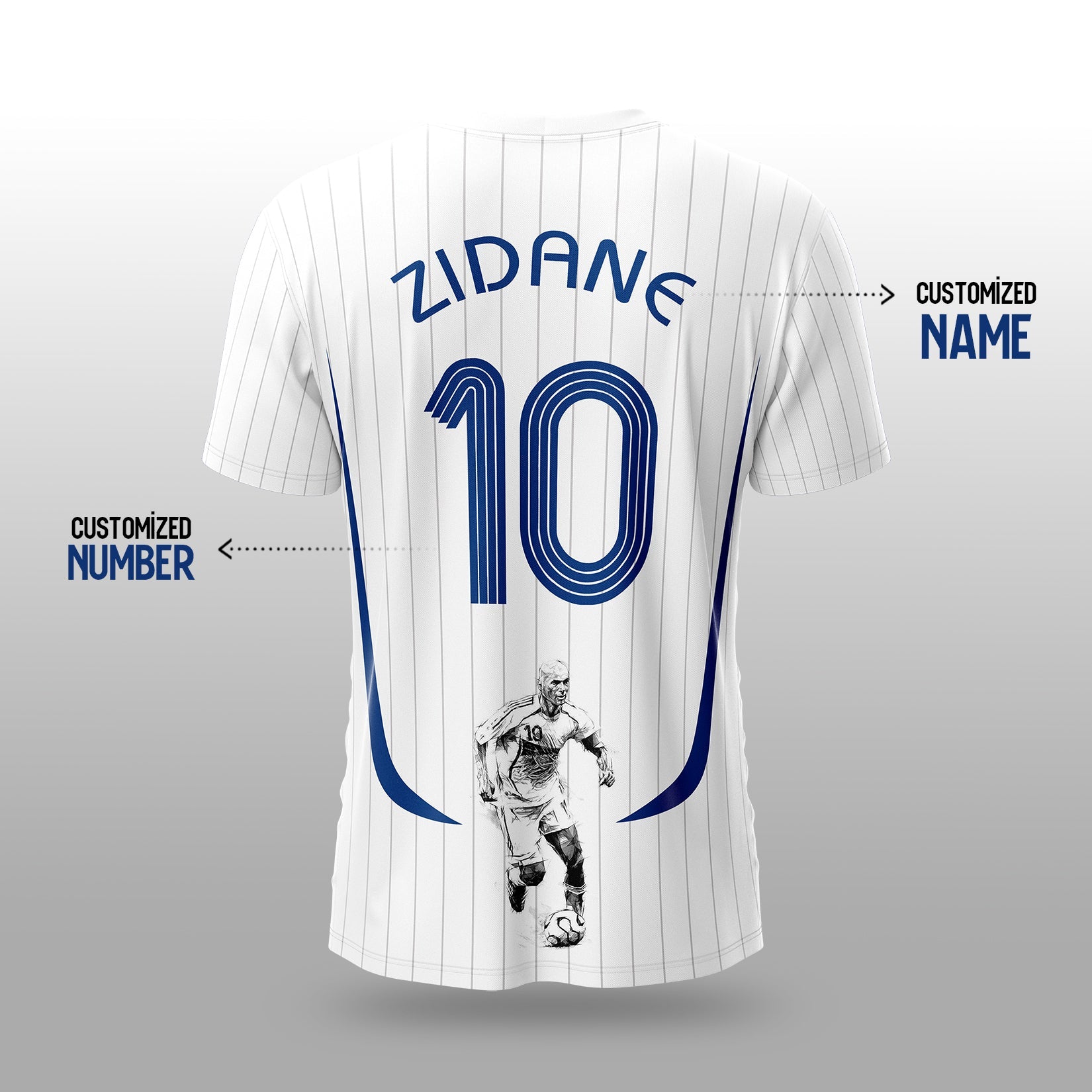 Zidan Headbutt Sketch Edition Jersey – World Cup 2006 Tribute. your jersey