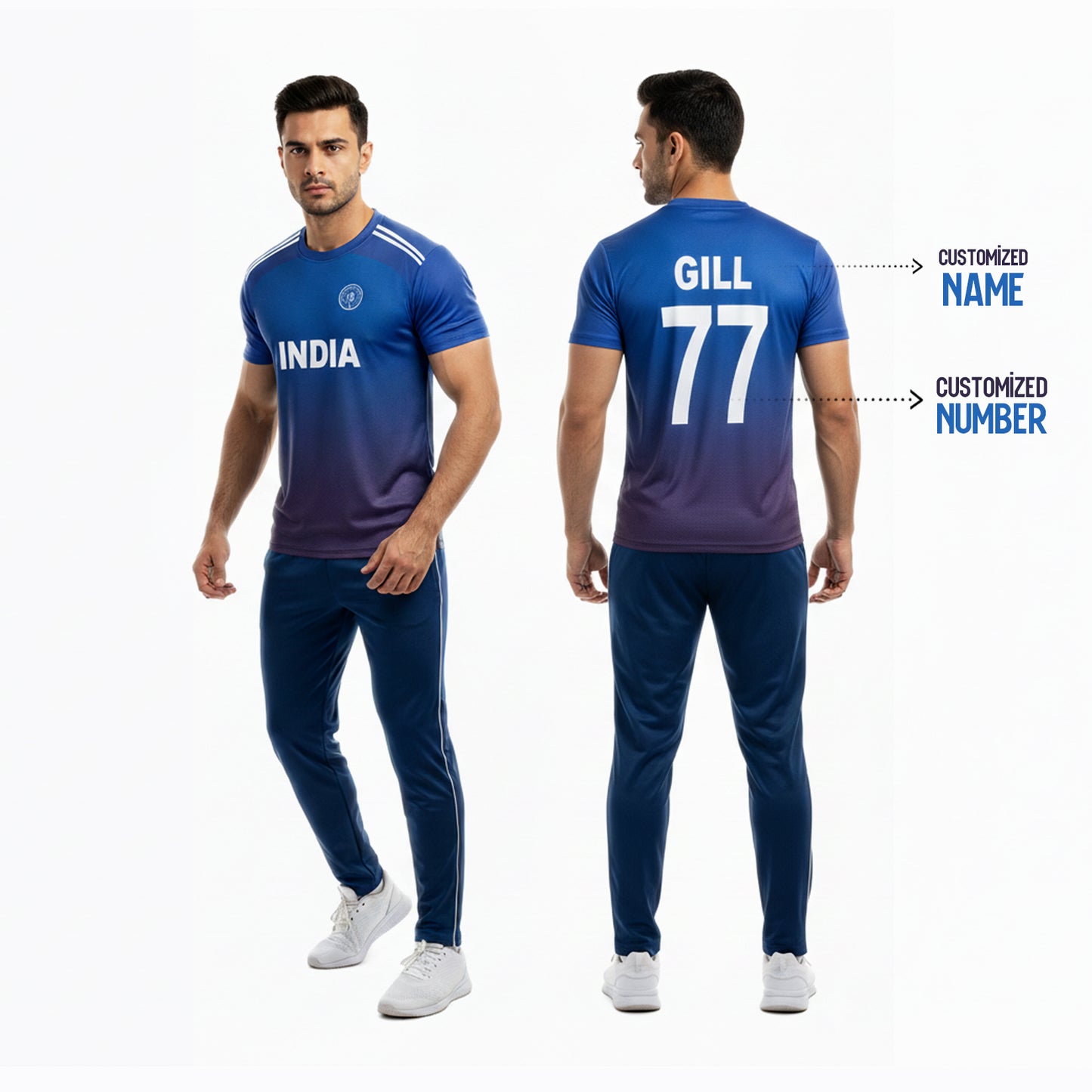 Indian Training Jersey 2025 – Premium Dry-Fit Cricket Practice T-Shirt | Custom Name & Number for Kids, Men & Women yourjerseyj
