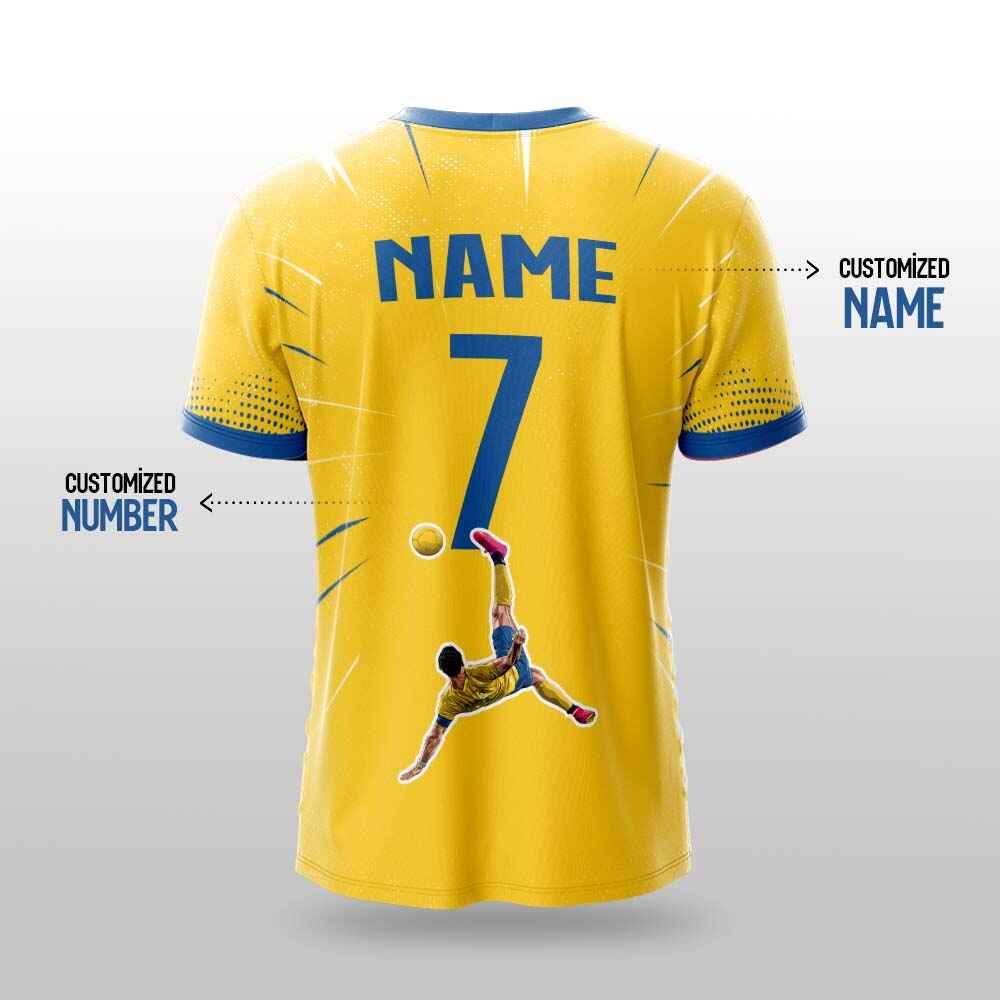 Ronaldo GOAT Overhead Kick Football Fan Jersey (YJ Special Fan Edition) yourjerseyj