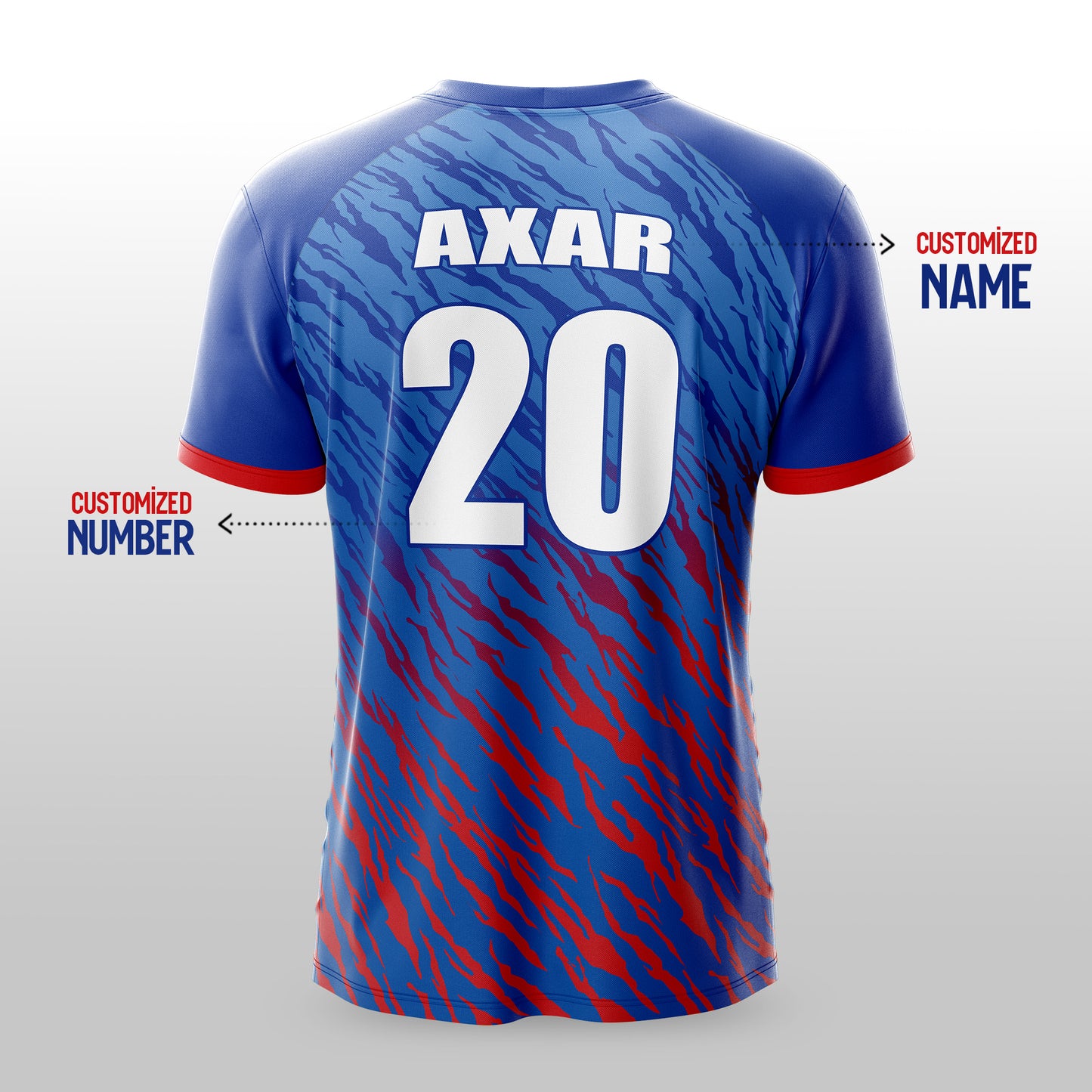 IPL Delhi Cricket Jersey 2026 with Custom Name & Number | Personalized IPL Style Cricket T-Shirt for Men, Women & Kids | AiroFab Breathable Fan Edition Sportswear | Sizes 2Y-4XL