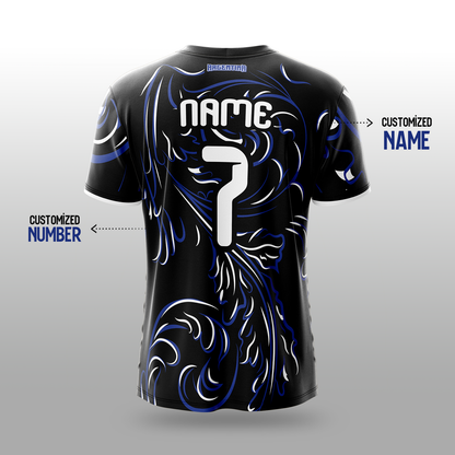 Argentina Away Football Jersey 2026 – Black & Blue Fan Jersey for Men, Women, Boys & Kids with Custom Name and Number