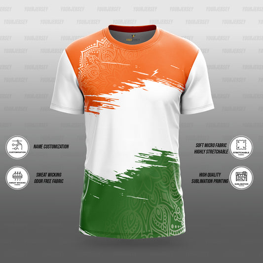 Custom Name Printed Multi Sports Jersey for School & Sports Events - Brush Stroke F3