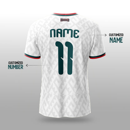 Mexico Away Football Jersey 2026 – White Fan Jersey for Men, Women, Boys & Kids with Custom Name and Number