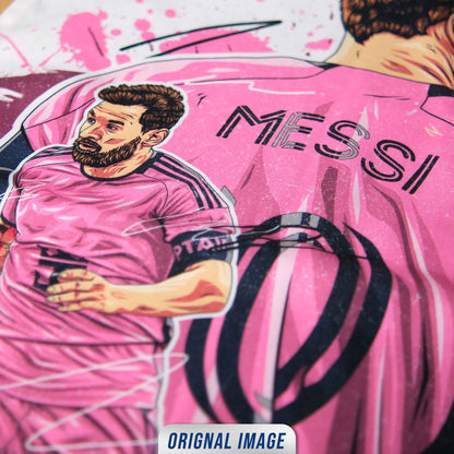 Leo Messi Canvas Wall Flag