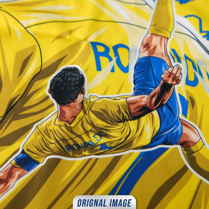 Ronaldo Overhead Kick Canvas Wall Flag