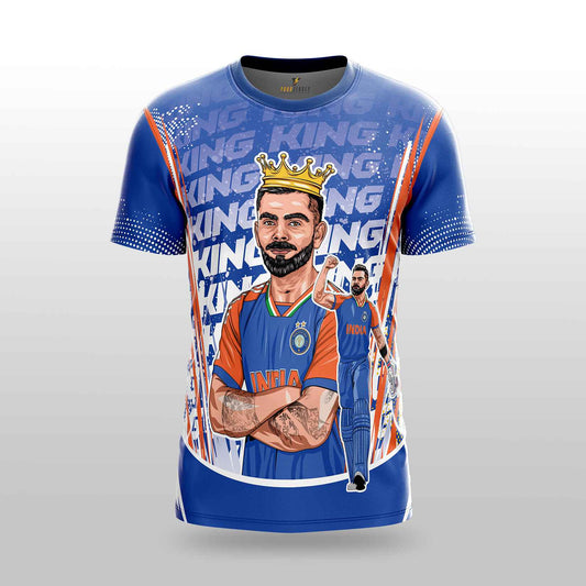 King Kohli GOAT Edition Jersey -Blue yourjerseyj