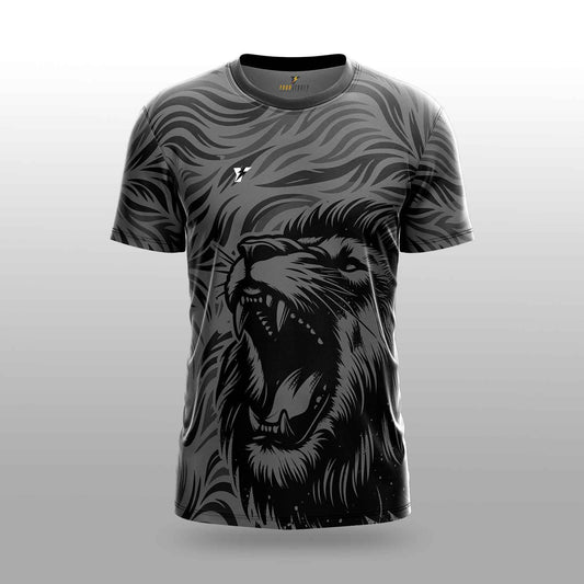 Roar Lion Sports Jersey – Bold Animal Print Design – 2 Years to Adult XXXXL