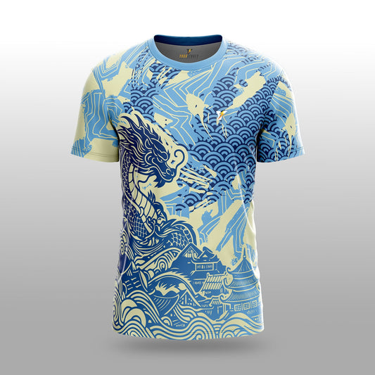 Shaolin Dragon Sports Jersey – Eastern Art Style – 2 Years to Adult XXXXL