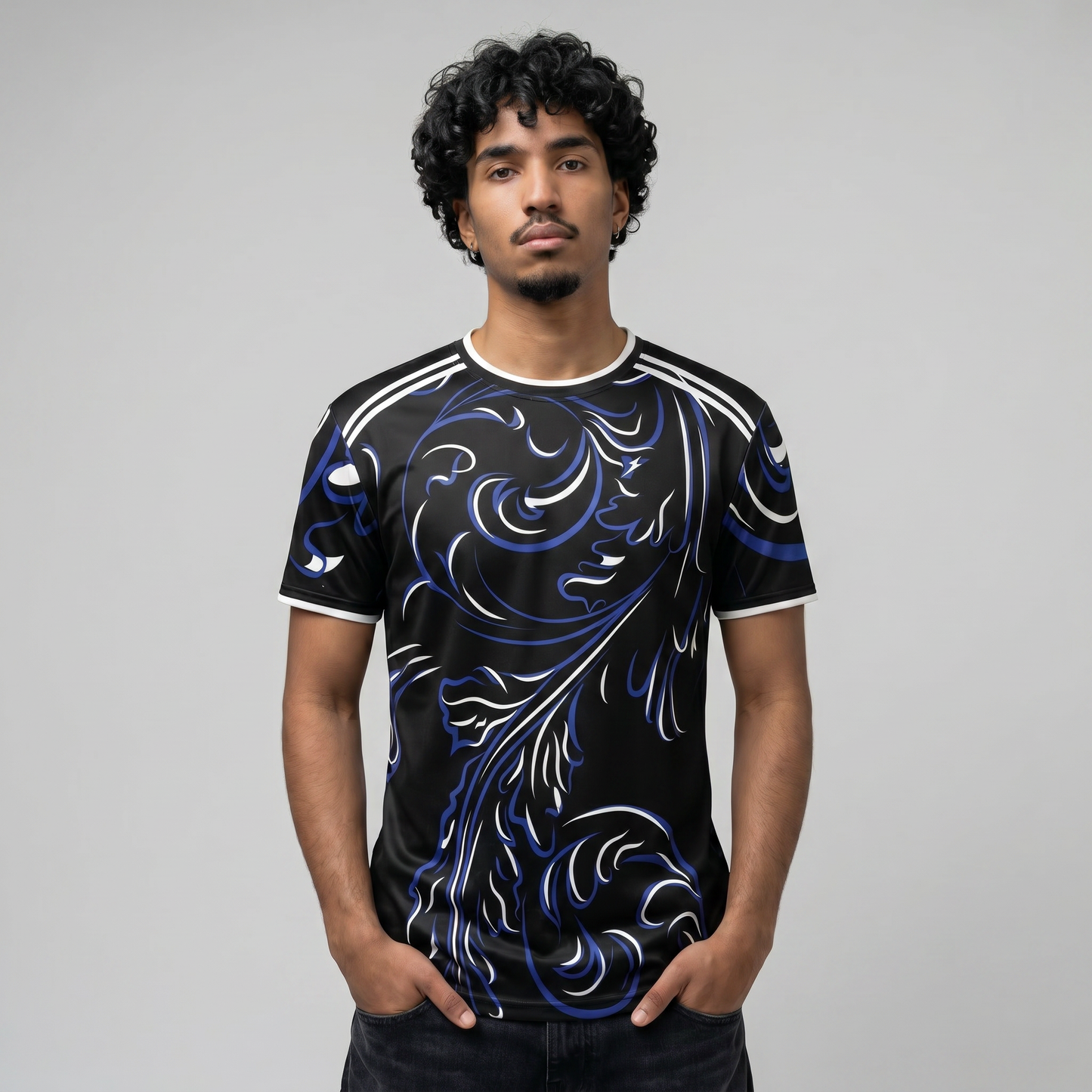 Argentina Away Football Jersey 2026 – Black & Blue Fan Jersey for Men, Women, Boys & Kids with Custom Name and Number