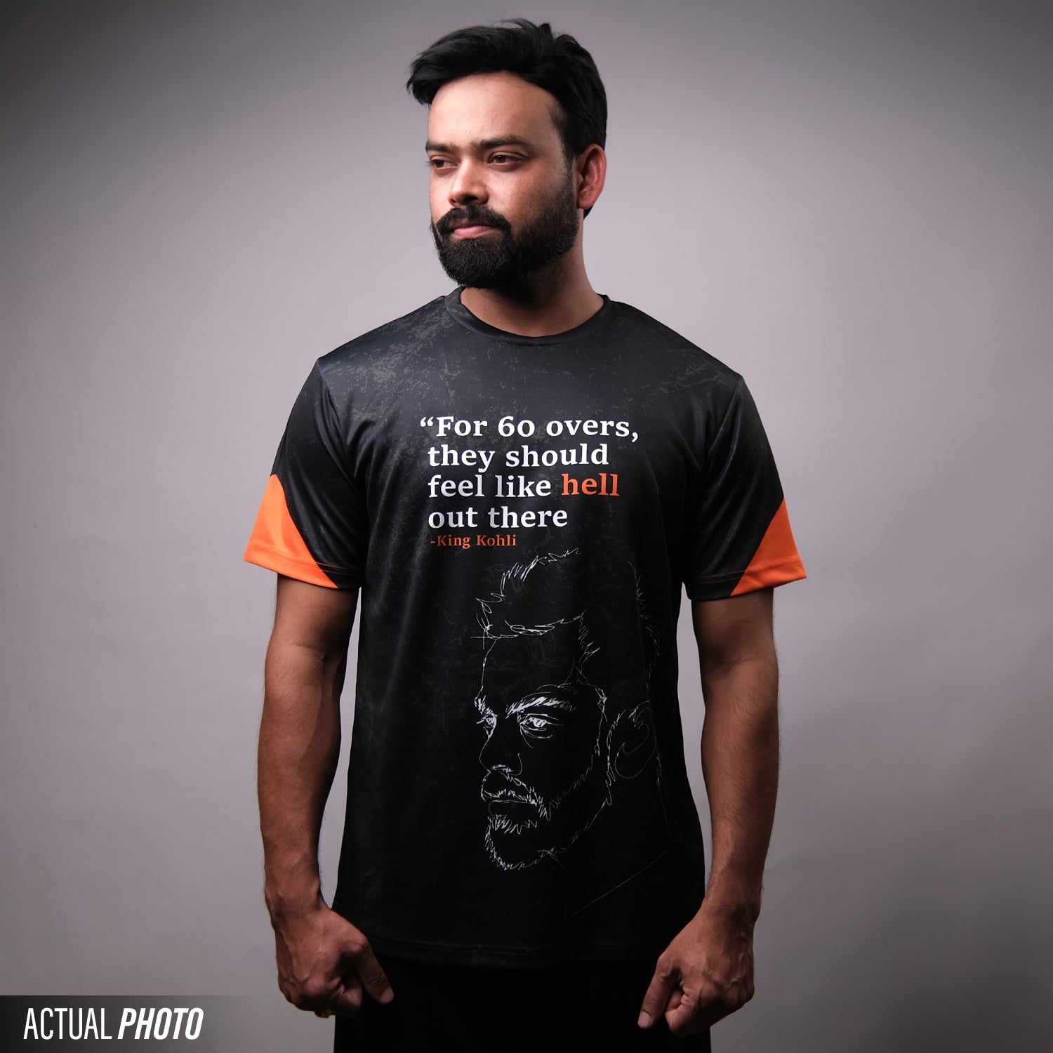 King Kohli Tribute Jersey - Cricket T-Shirt – "Feel Like Hell" Motivational Sports Tee your jersey