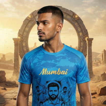 Mumbai Cricket Jersey Gold Edition 2026 with Custom Name & Number | Personalized Mumbai Sports Jersey for Men, Women & Kids | Cricket T-Shirt Sizes 2Y–4XL
