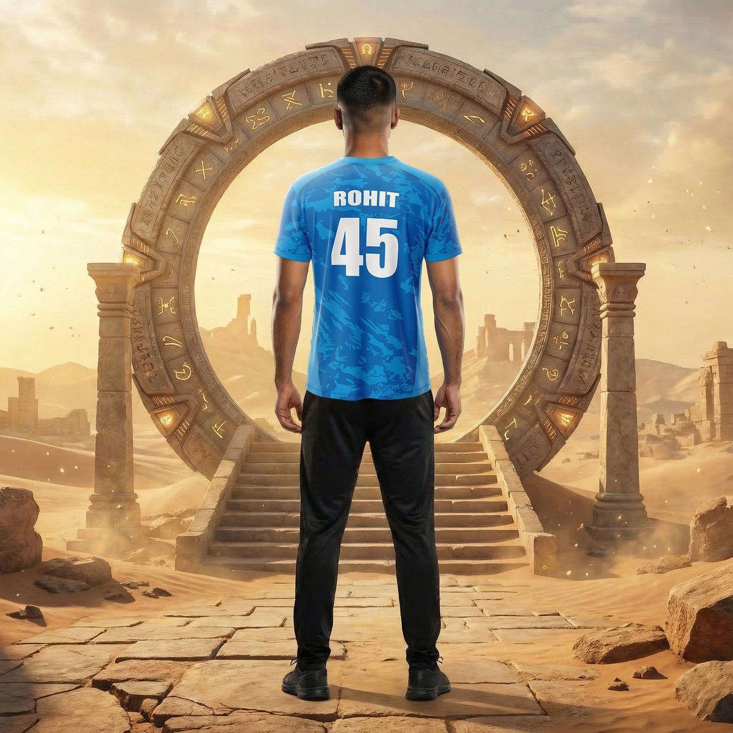 Mumbai Cricket Jersey Gold Edition 2026 with Custom Name & Number | Personalized Mumbai Sports Jersey for Men, Women & Kids | Cricket T-Shirt Sizes 2Y–4XL