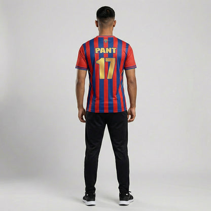 IPL Lucknow Cricket Jersey 2026 | Custom Name & Number | Personalized IPL Style Cricket T-Shirt for Men, Women & Kids | AiroFab Breathable Sportswear | Fan Edition | Sizes 2Y–4XL