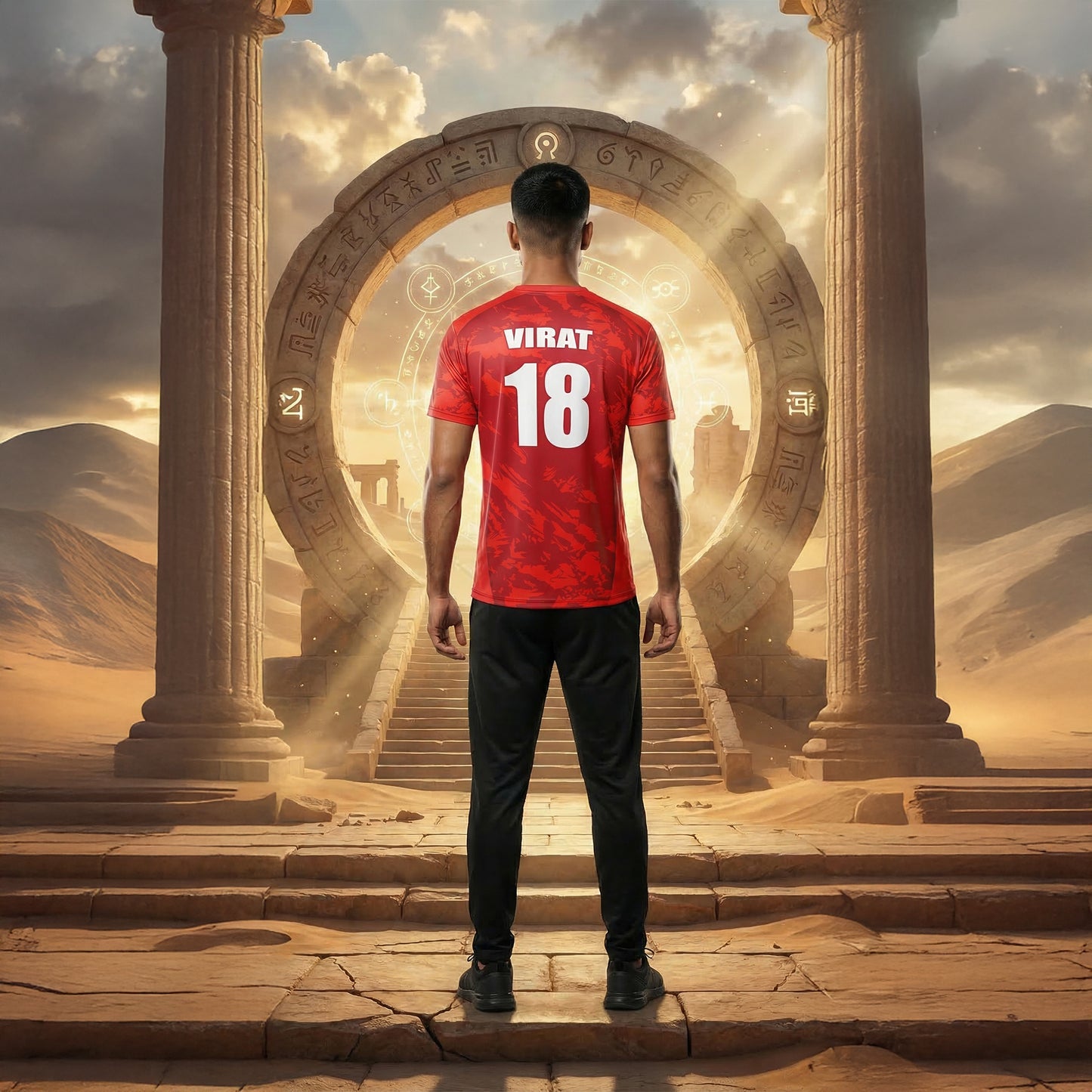 Bangalore Cricket Jersey Gold Edition 2026 with Custom Name & Number | Personalized Cricket T-Shirt for Men, Women & Kids | Sizes 2Y–4XL