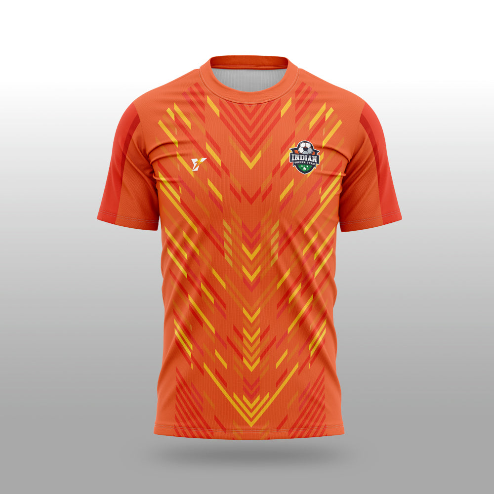 Indian Football Team Away Jersey 2022/23 (orange) yourjerseyj